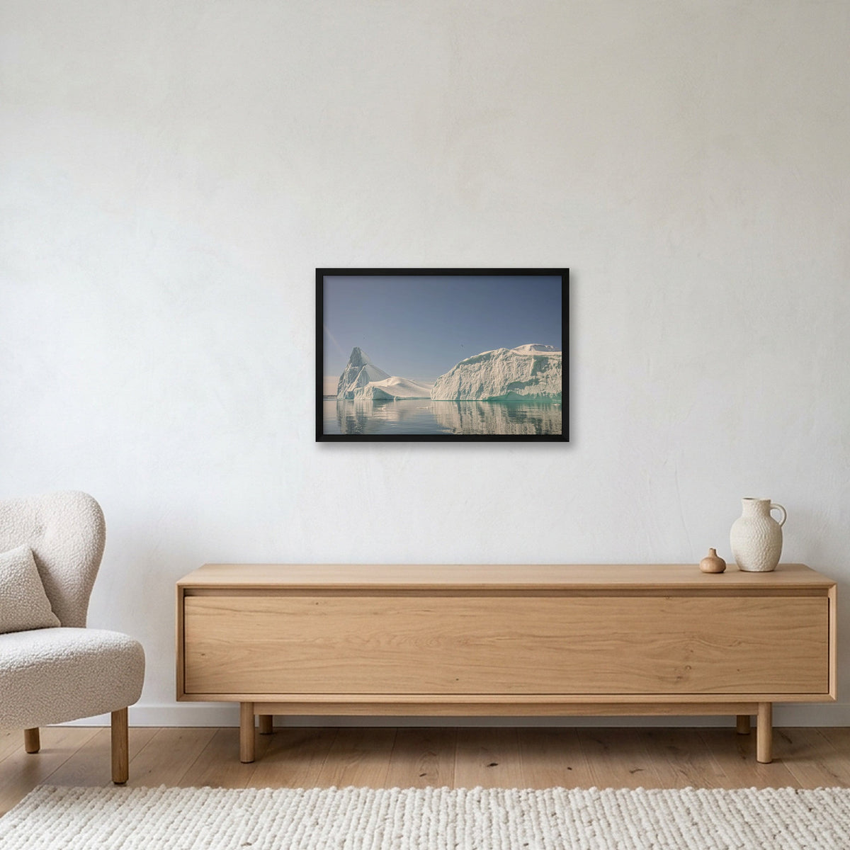 Disko Bay #4 — 60×40cm, 24×16" Black Frame