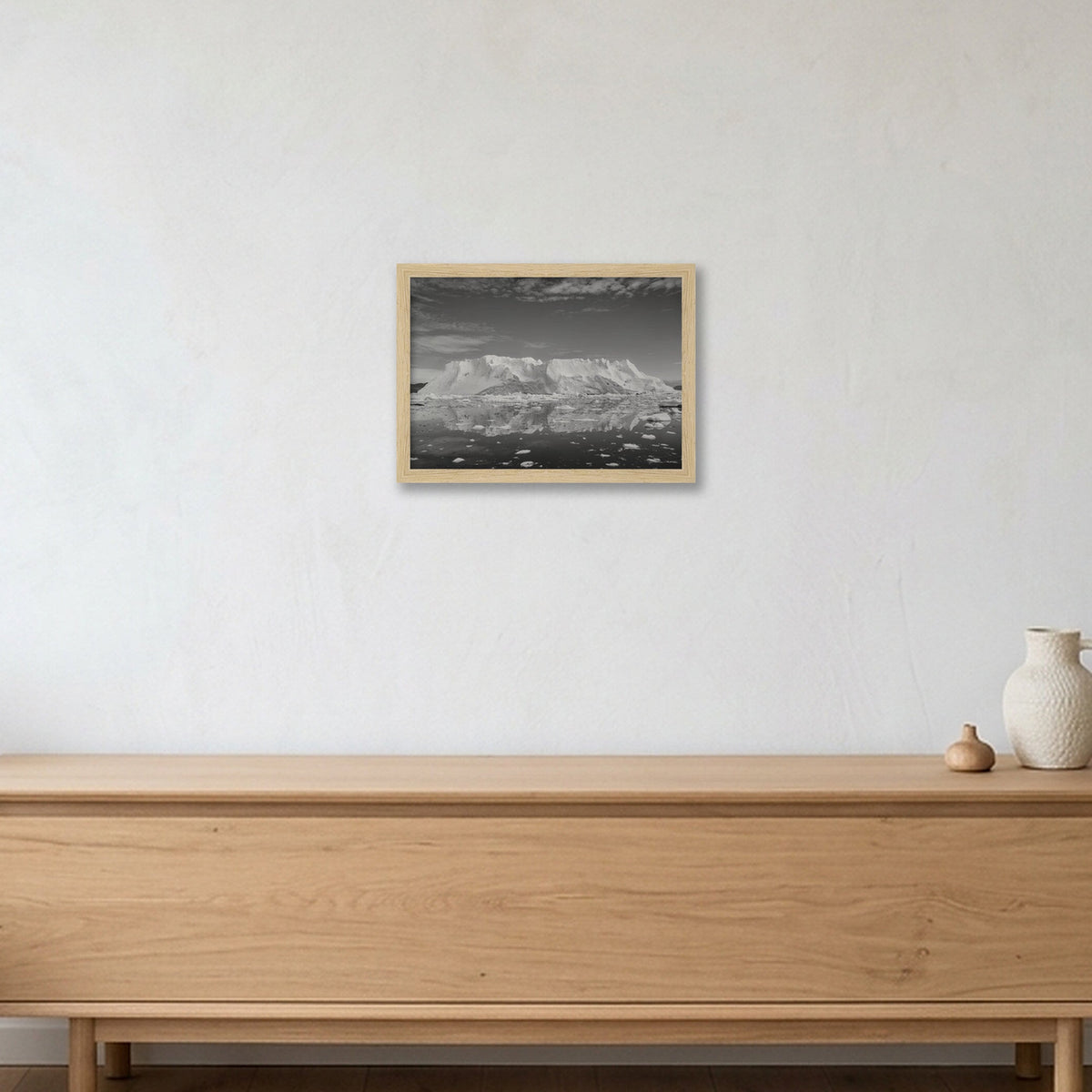 Disko Bay #9 — A4 (30×21cm, 12×8") Oak Frame