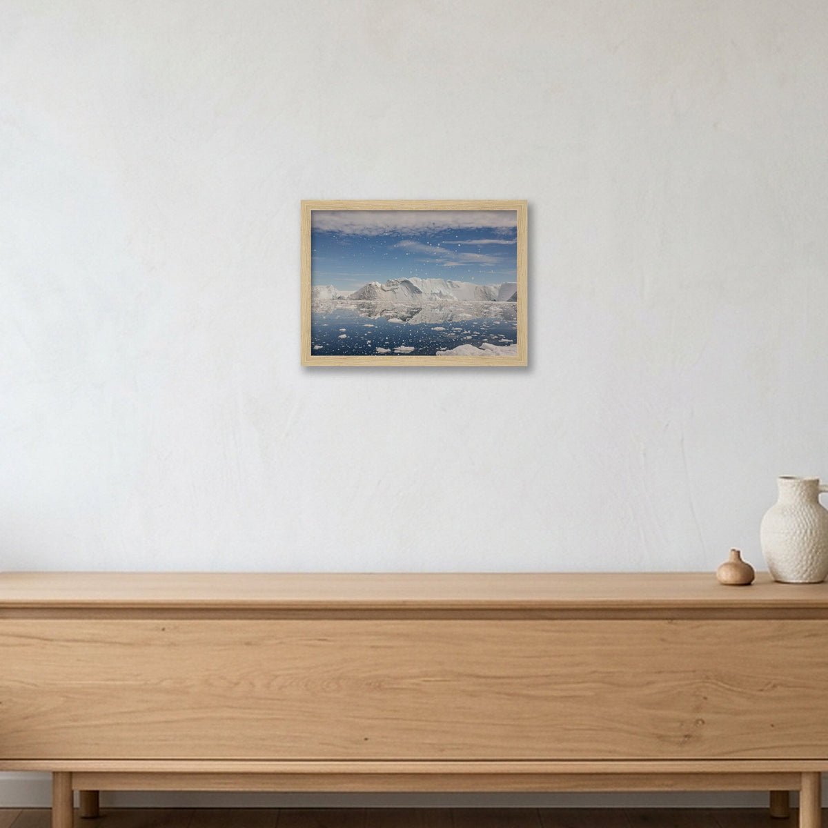Disko Bay #6 — A4 (30×21cm, 12×8") Oak Frame