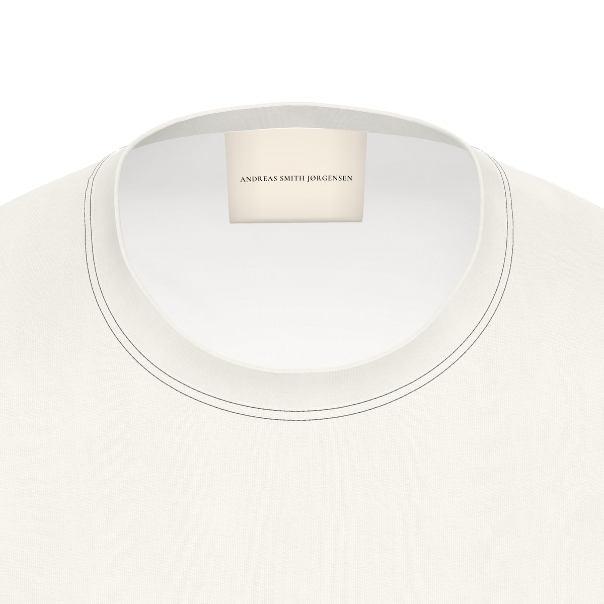 Flower Long Sleeve T-Shirt — White — detail view