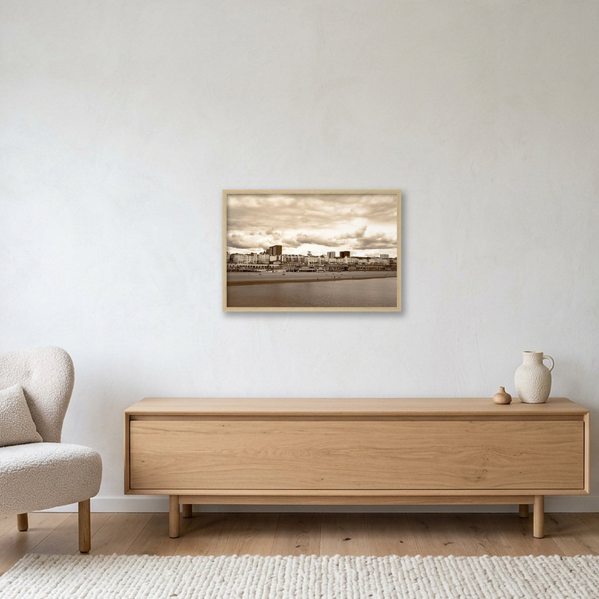Brighton #1 — 60×40cm, 24×16" Oak Frame