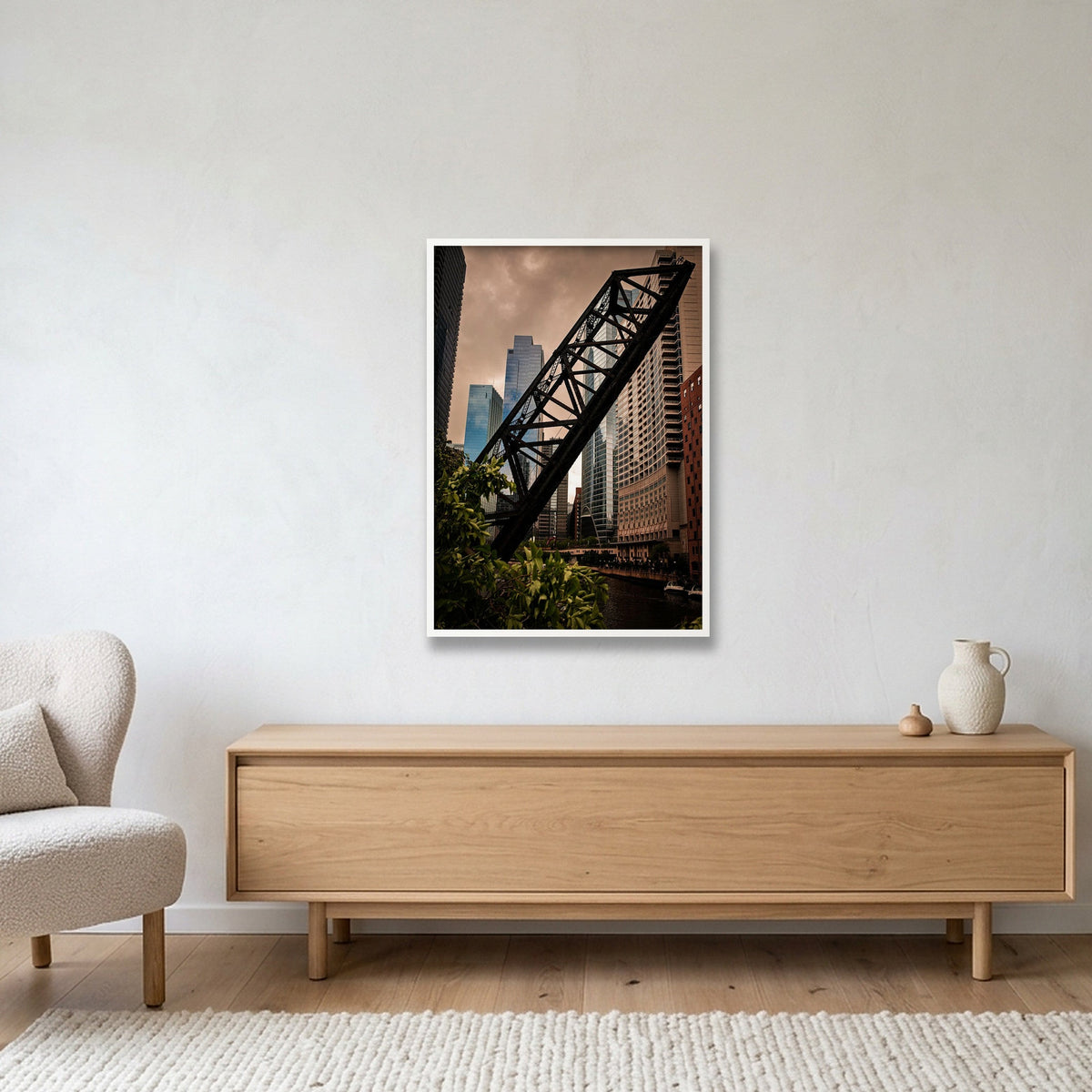 Chicago #8 — 70×100cm, 28×39" White Frame