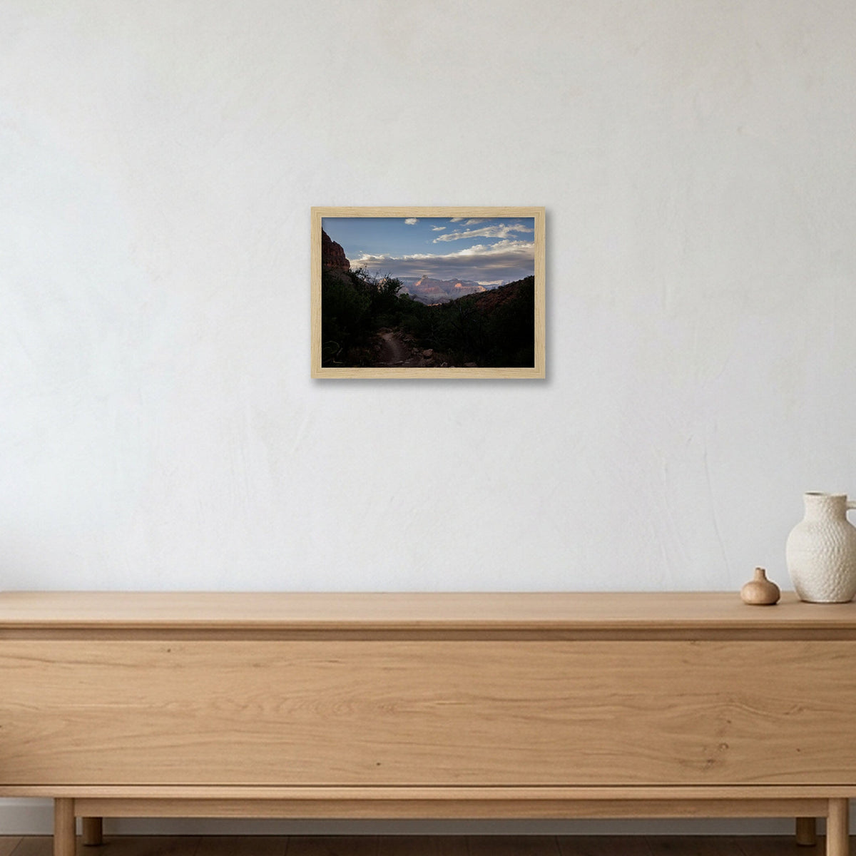 Grand Canyon #8 — A4 (30×21cm, 12×8") Oak Frame