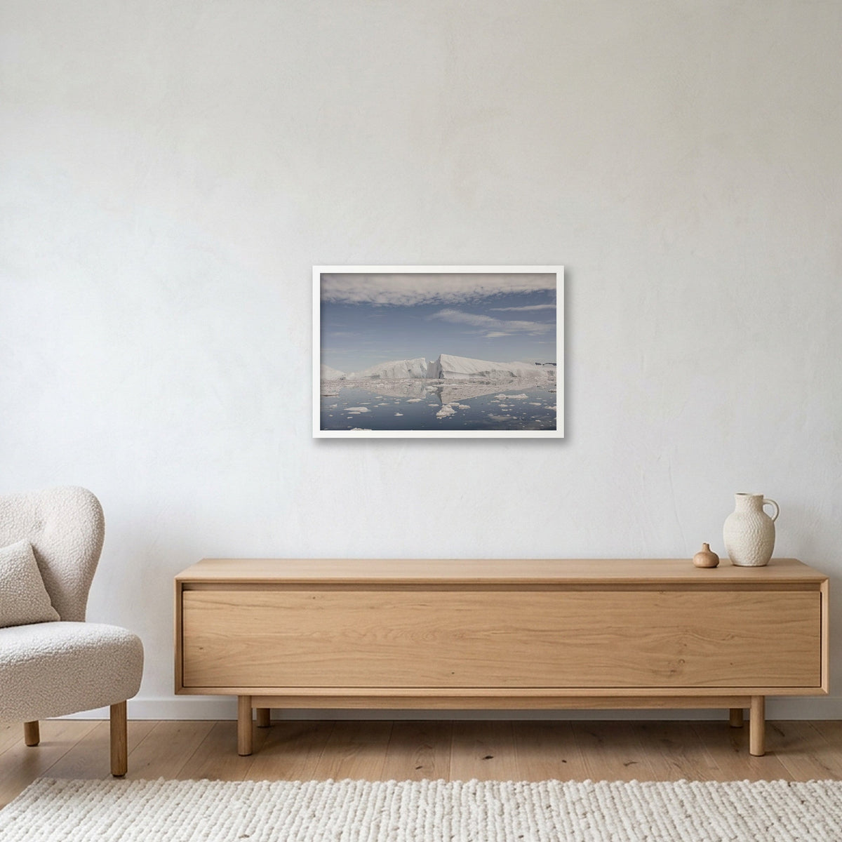 Disko Bay #7 — 60×40cm, 24×16" White Frame