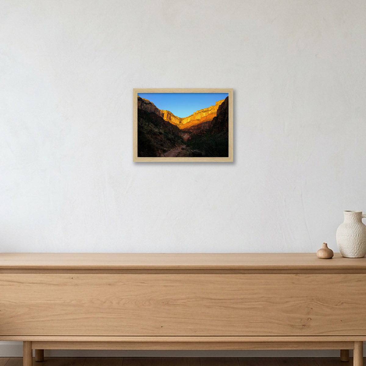 Grand Canyon #4 — A4 (30×21cm, 12×8") Oak Frame