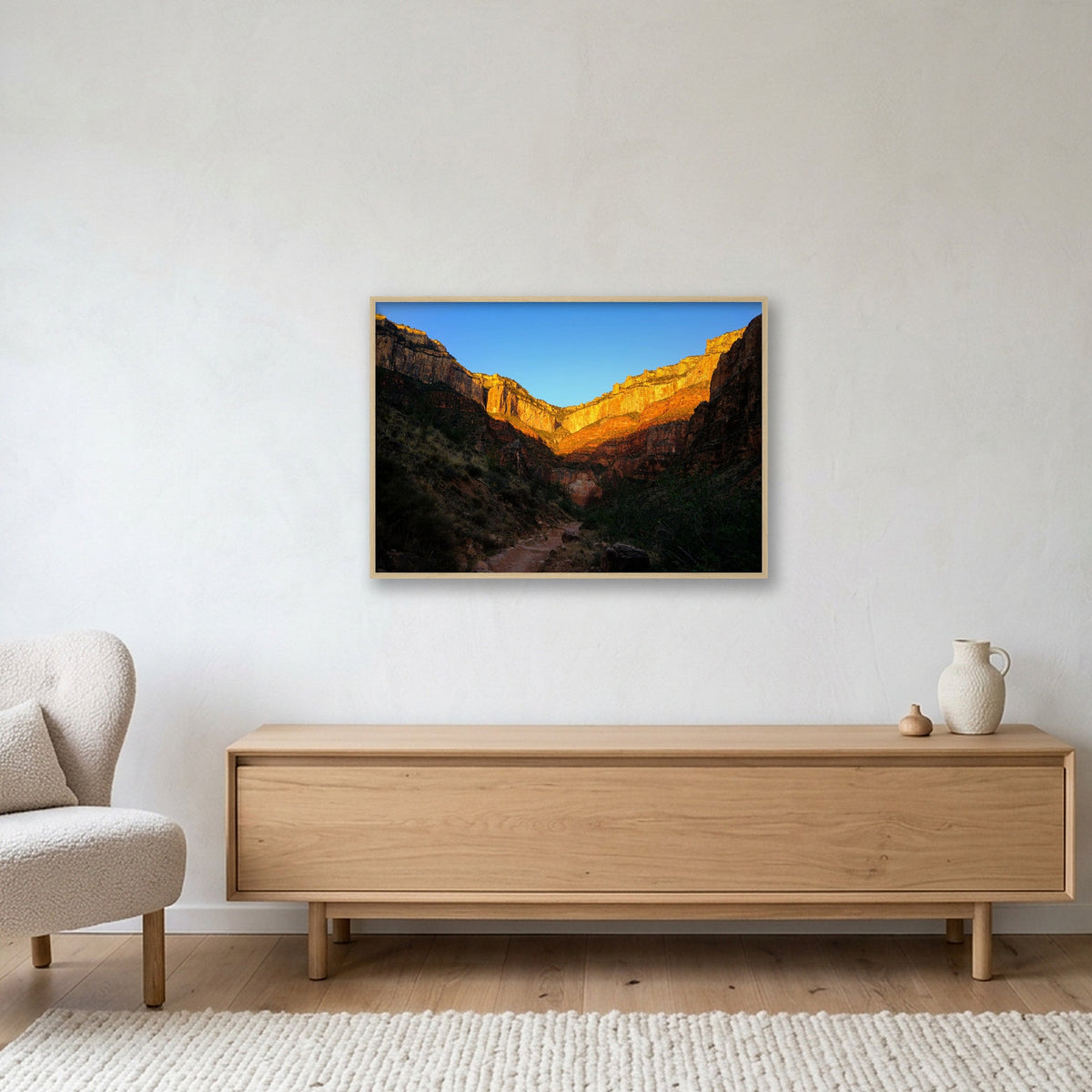 Grand Canyon #4 — 100×70cm, 39×28" Oak Frame