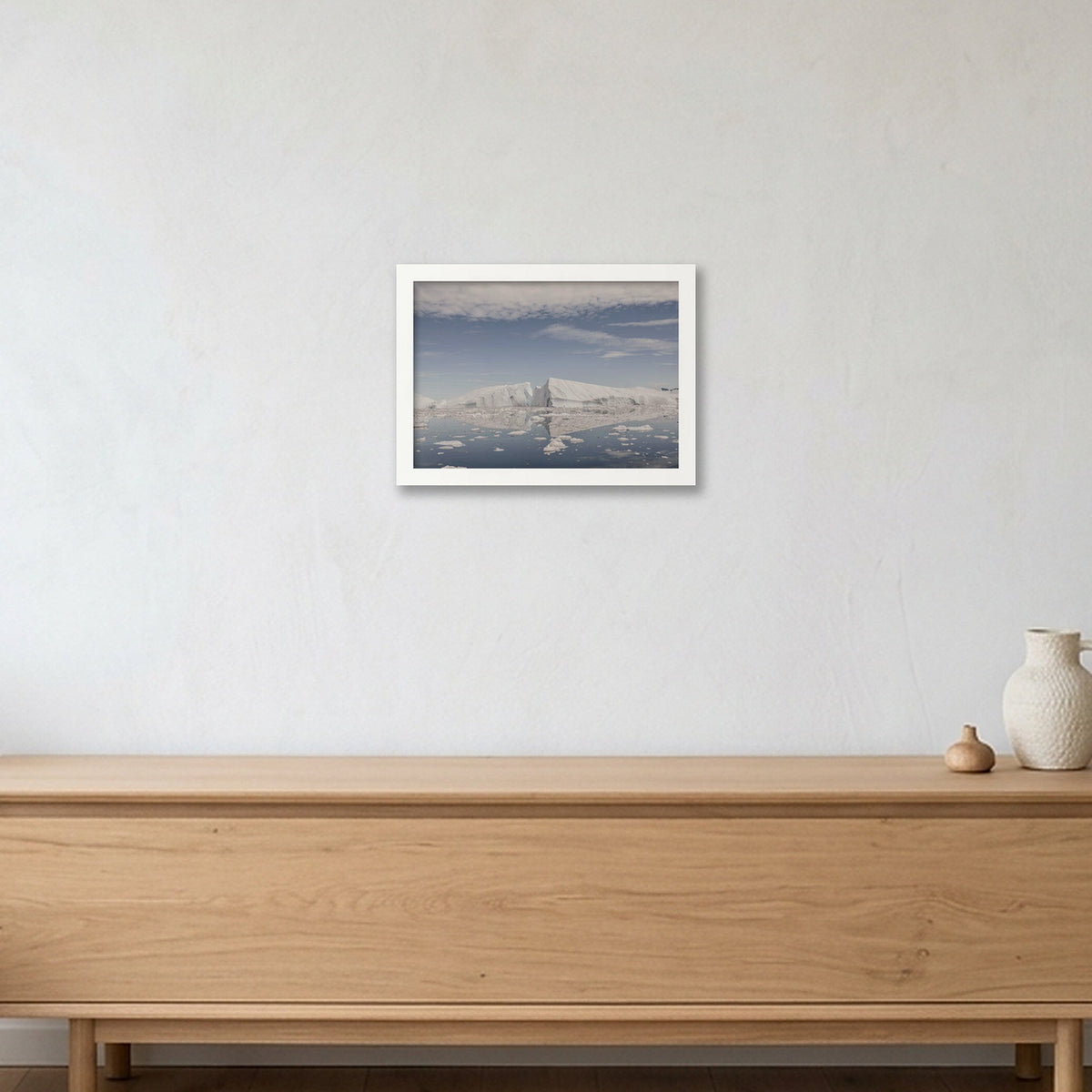 Disko Bay #7 — A4 (30×21cm, 12×8") White Frame