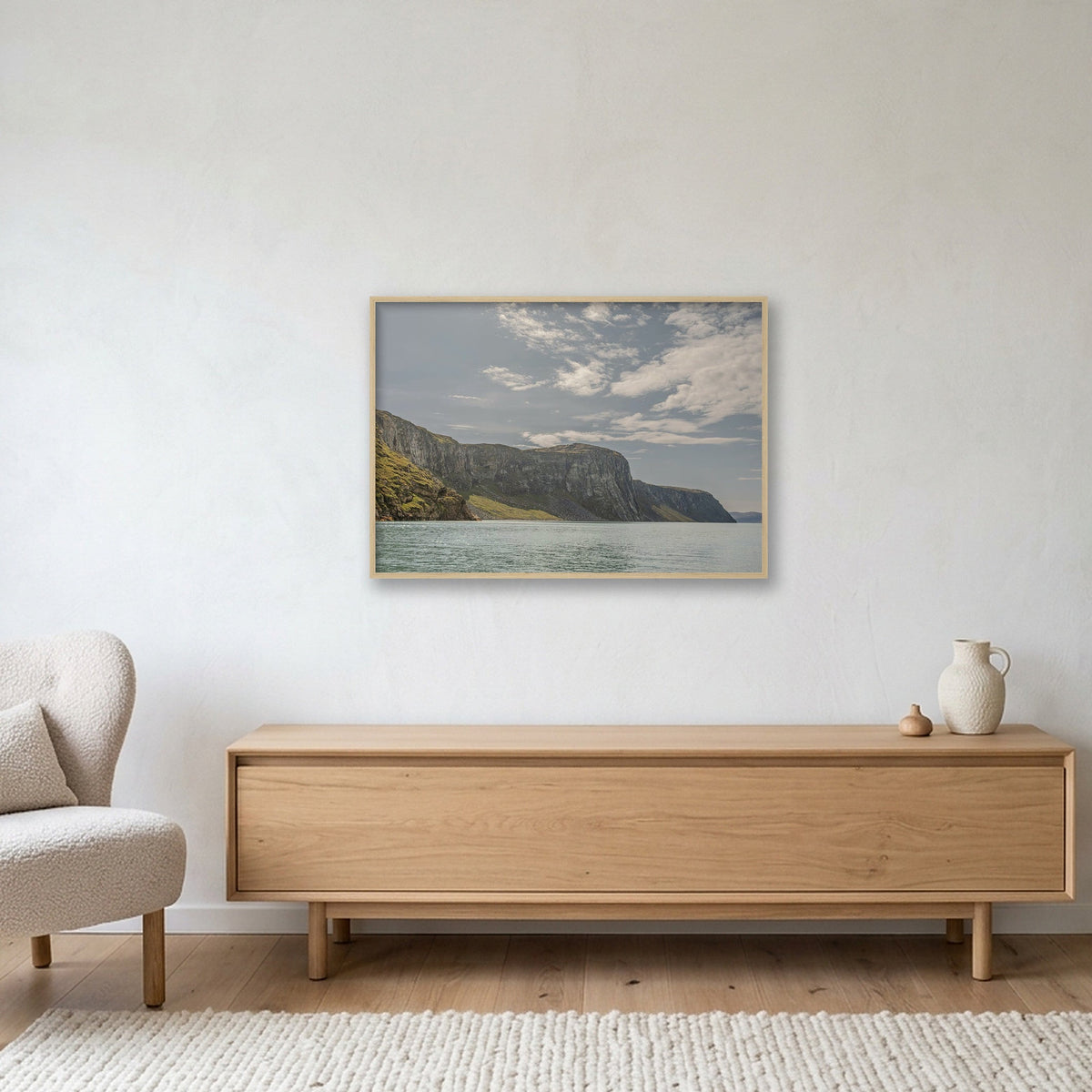 Ilulissat Landscape #9 — 100×70cm, 39×28" Oak Frame
