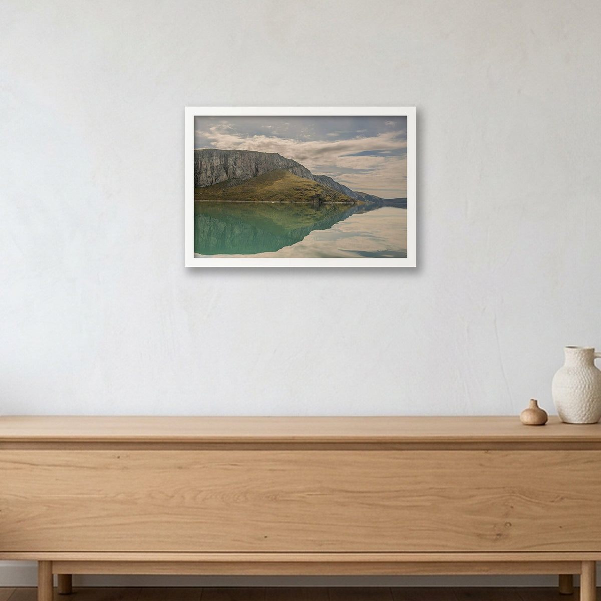Ilulissat Landscape #10 — 45×30cm, 18×12" White Frame
