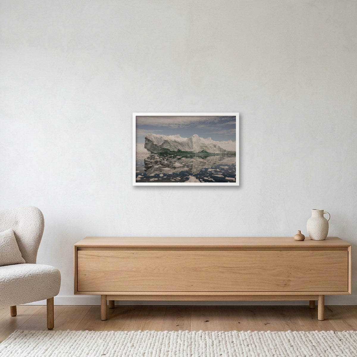 Disko Bay #15 — 60×40cm, 24×16" White Frame