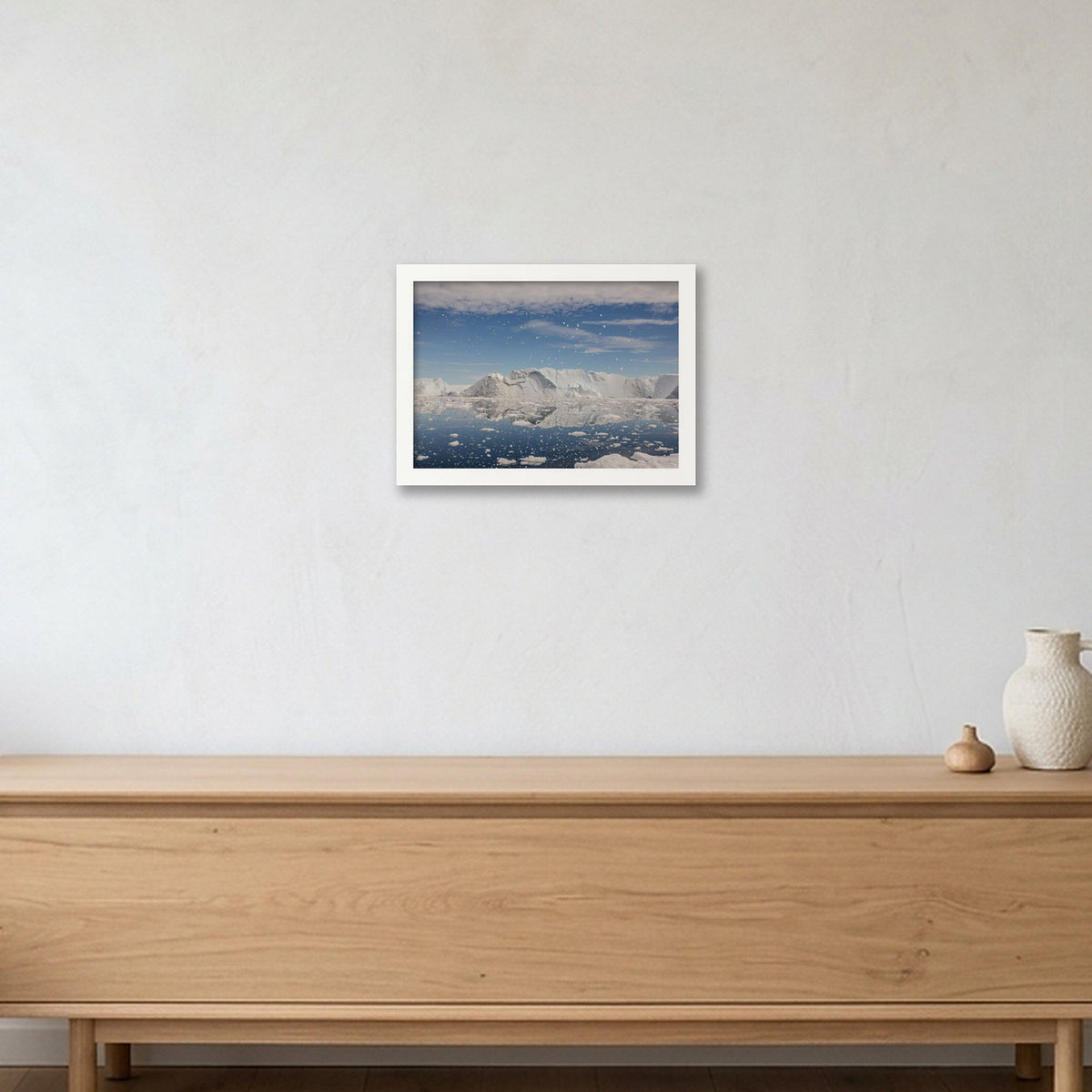 Disko Bay #6 — A4 (30×21cm, 12×8") White Frame