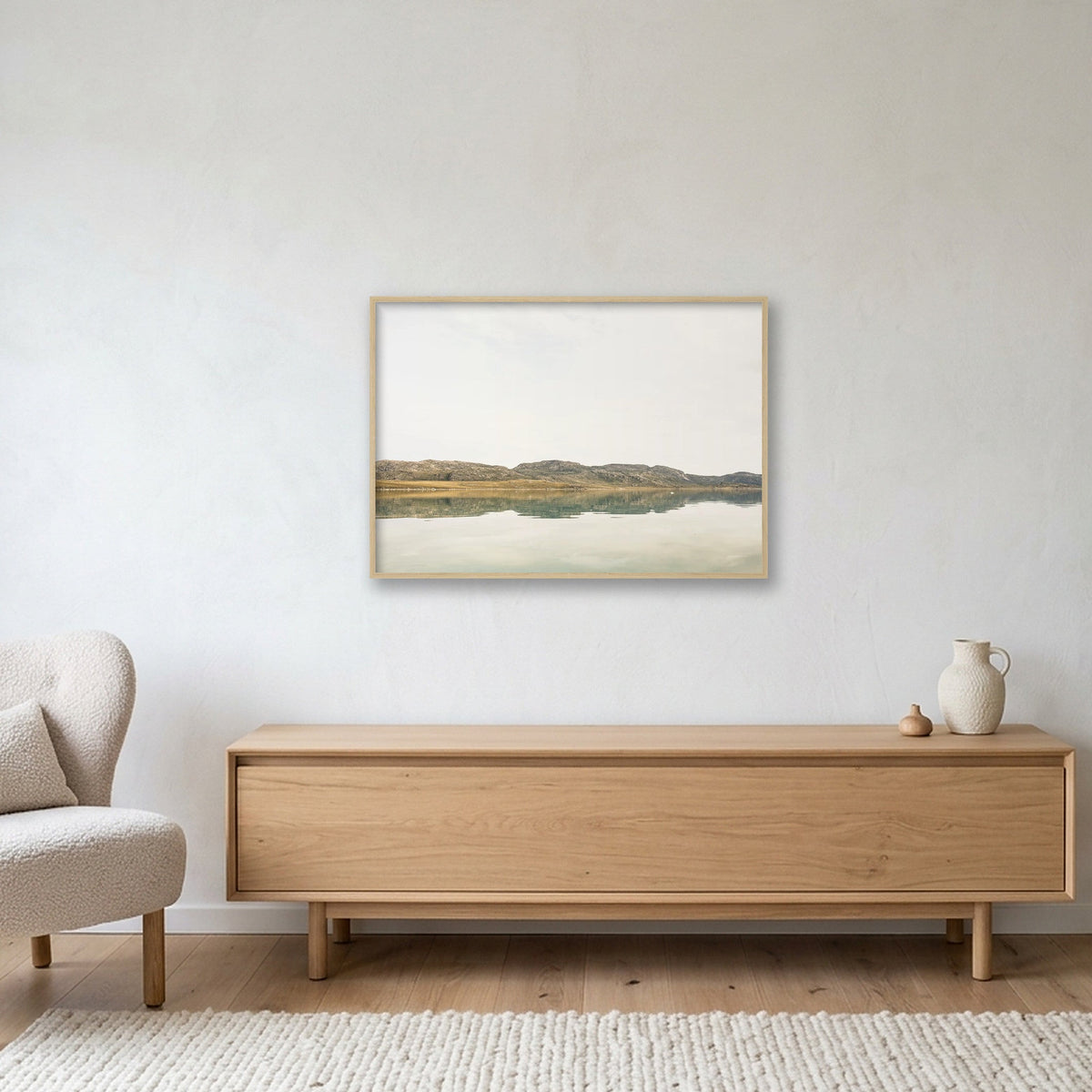 Ilulissat Landscape #14 — 100×70cm, 39×28" Oak Frame