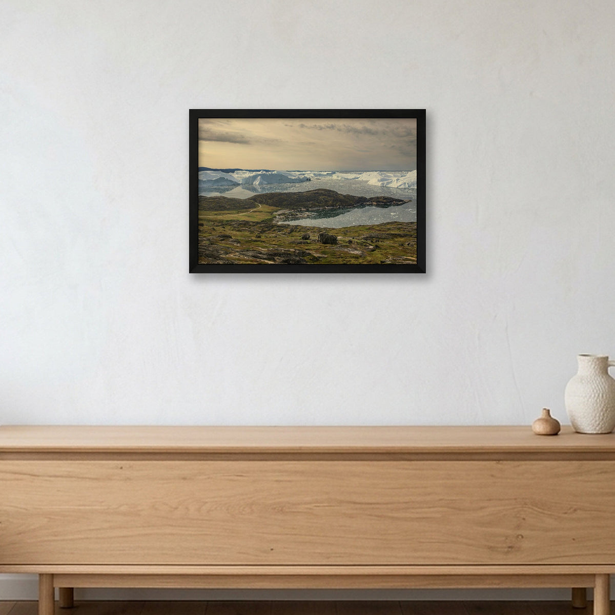 Ilulissat Landscape #1 — 45×30cm, 18×12" Black Frame