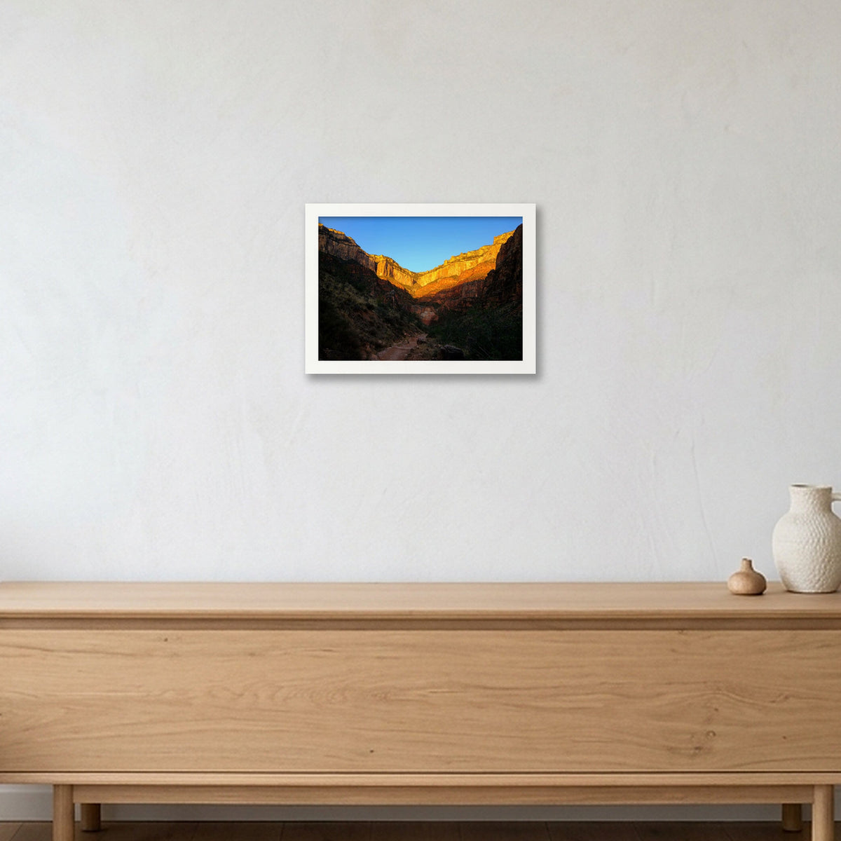 Grand Canyon #4 — A4 (30×21cm, 12×8") White Frame