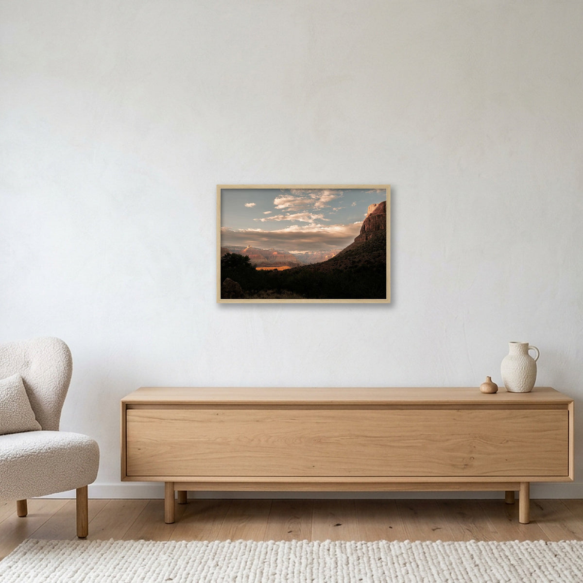 Grand Canyon #6 — 60×40cm, 24×16" Oak Frame