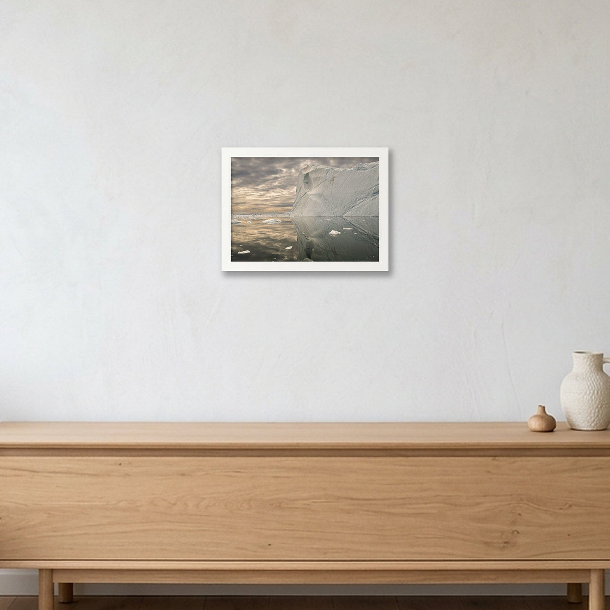 Disko Bay #14 — A4 (30×21cm, 12×8") White Frame