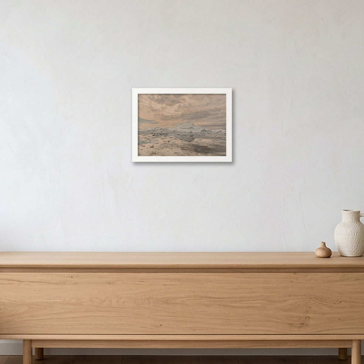 Disko Bay #10 — A4 (30×21cm, 12×8") White Frame