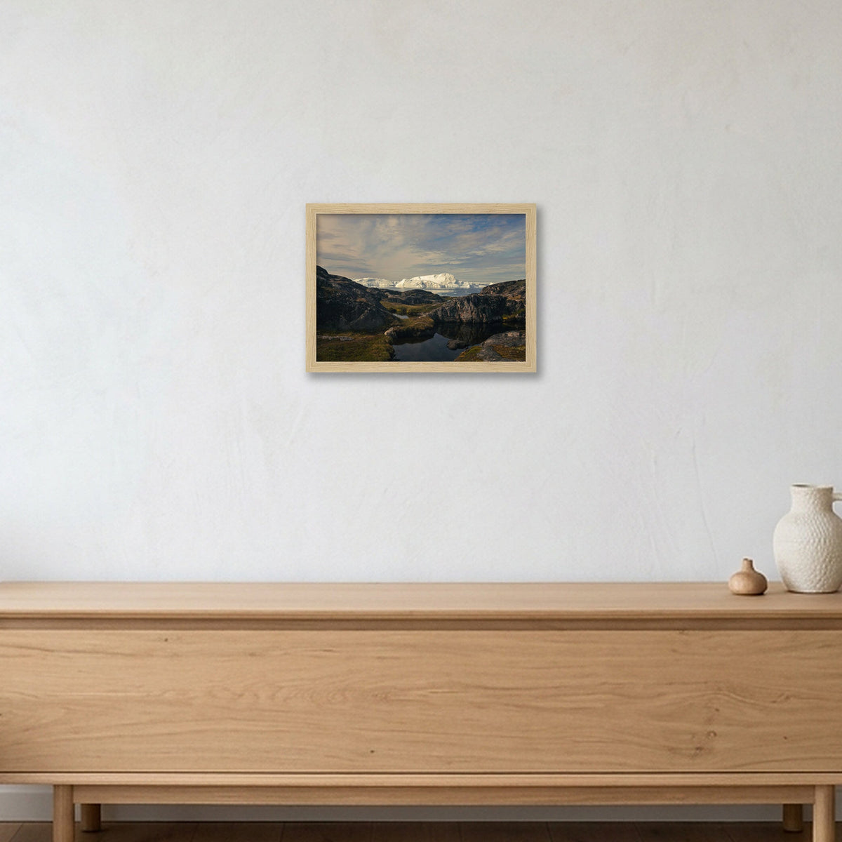Ilulissat Landscape #6 — A4 (30×21cm, 12×8") Oak Frame