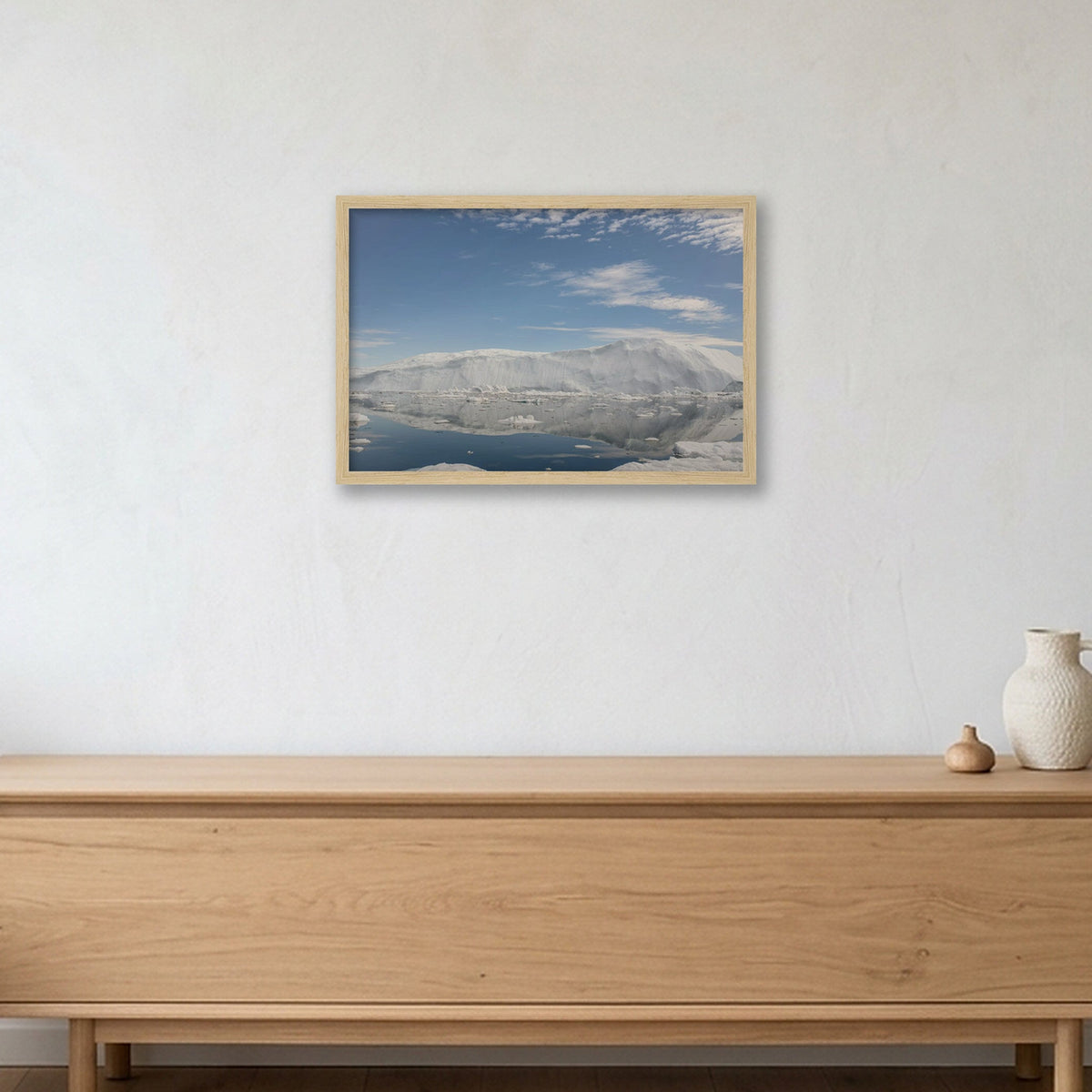 Disko Bay #8 — 45×30cm, 18×12" Oak Frame