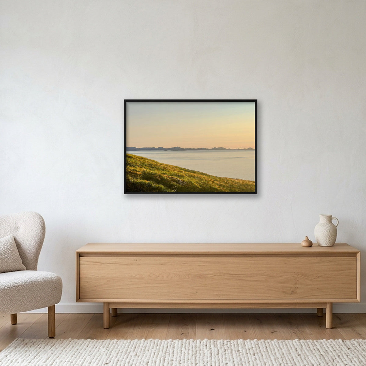 Ilulissat Landscape #15 — 100×70cm, 39×28" Black Frame