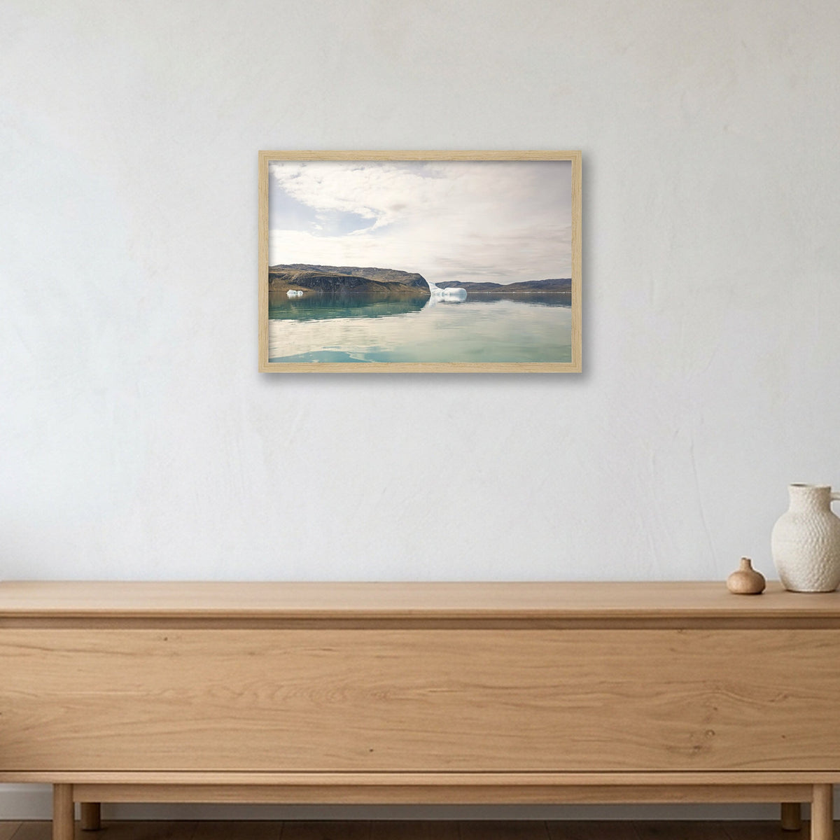 Ilulissat Landscape #13 — 45×30cm, 18×12" Oak Frame