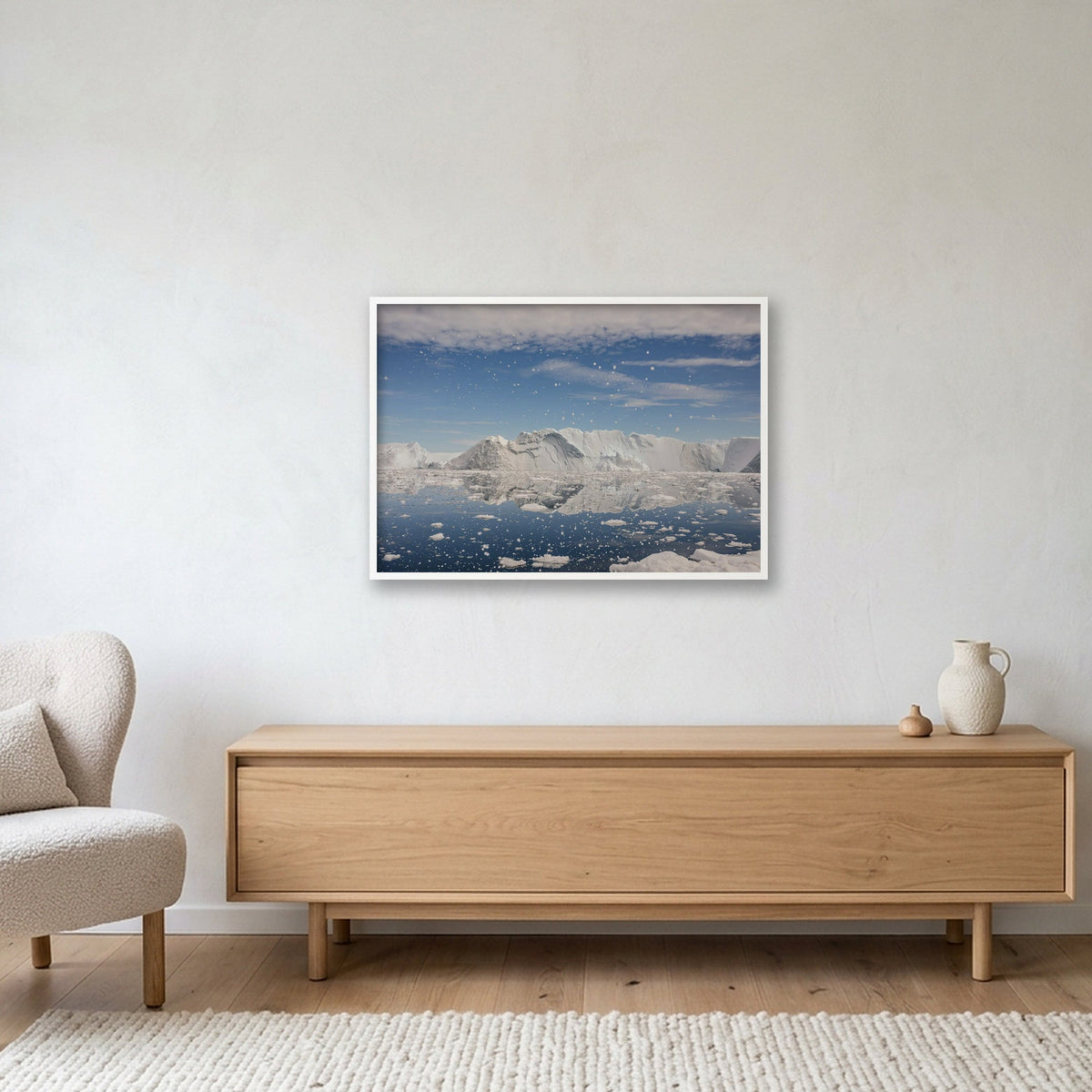 Disko Bay #6 — 100×70cm, 39×28" White Frame
