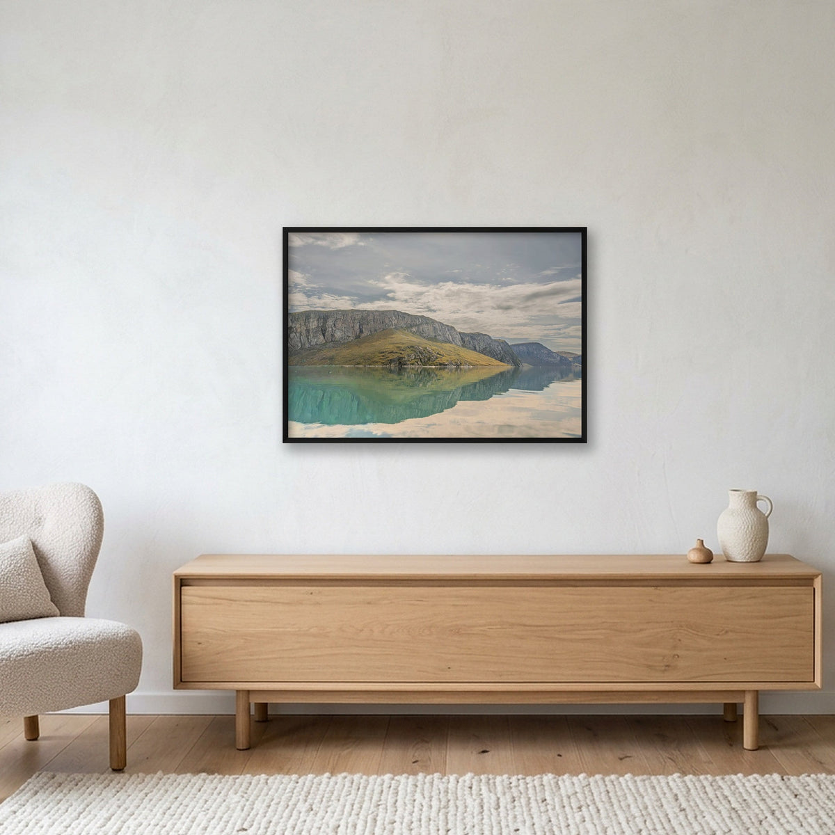 Ilulissat Landscape #11 — 100×70cm, 39×28" Black Frame