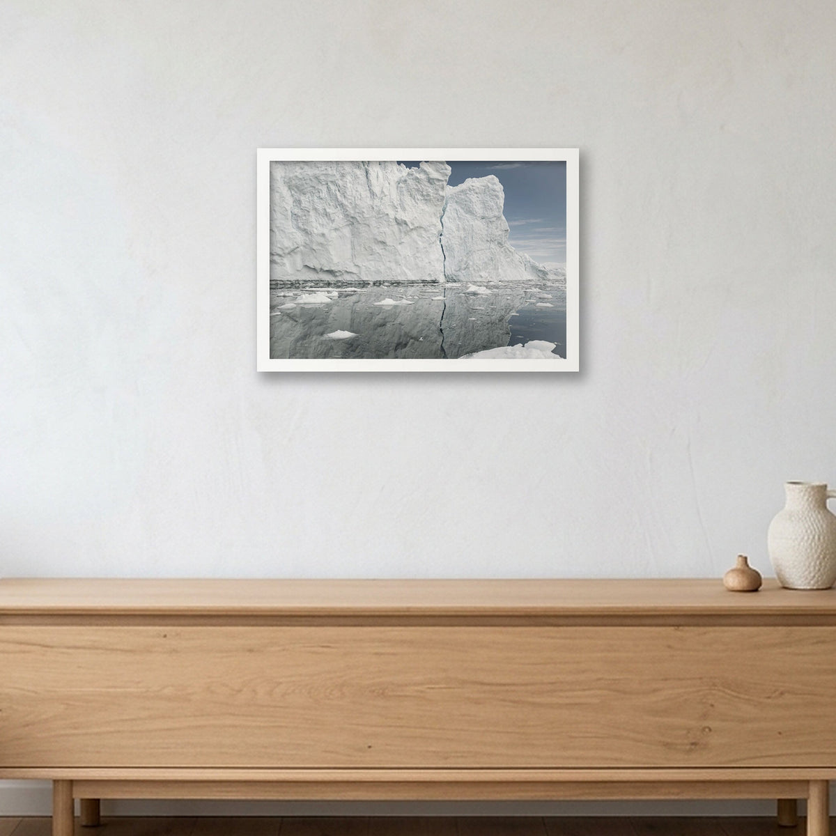 Disko Bay #11 — 45×30cm, 18×12" White Frame