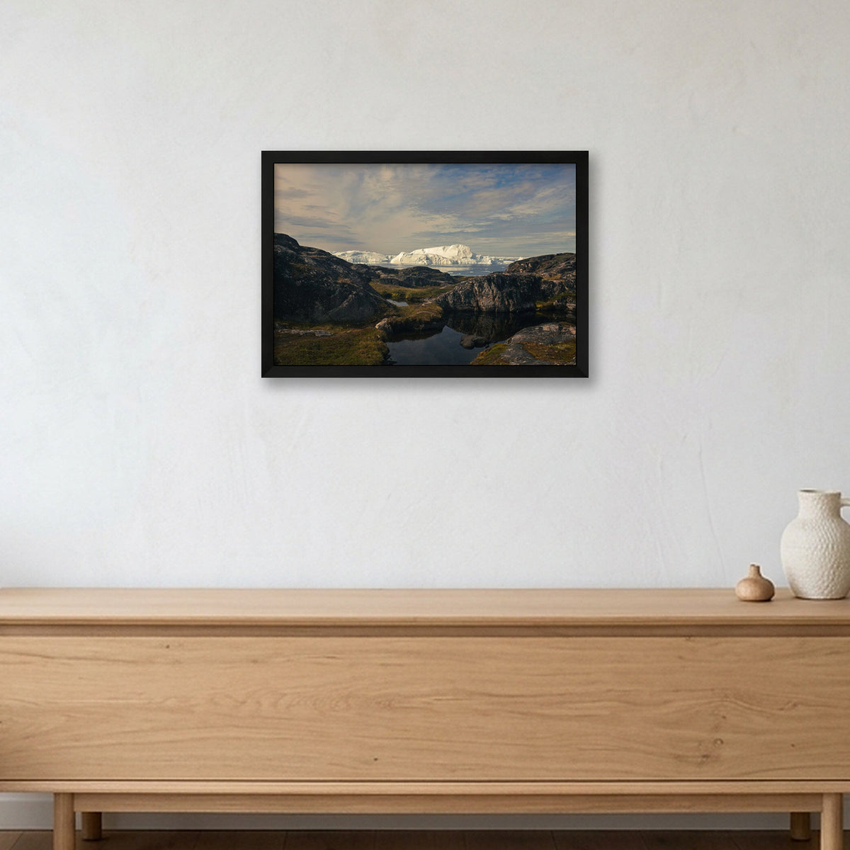 Ilulissat Landscape #6 — 45×30cm, 18×12" Black Frame