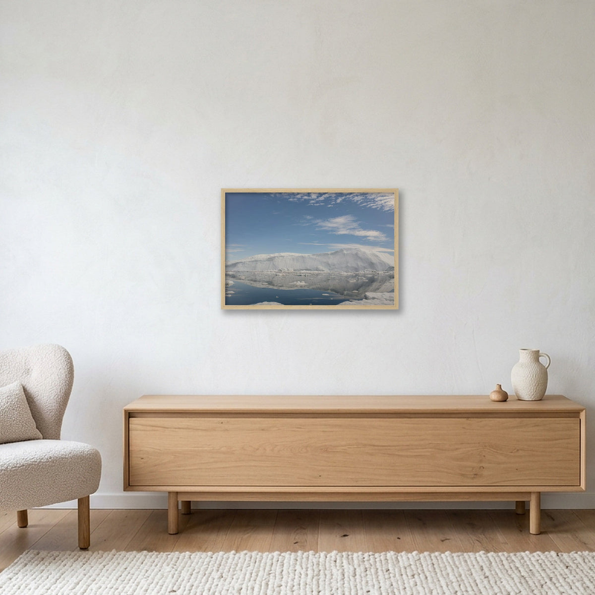 Disko Bay #8 — 60×40cm, 24×16" Oak Frame