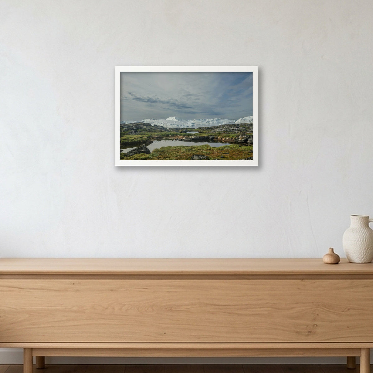 Ilulissat Landscape #4 — 45×30cm, 18×12" White Frame