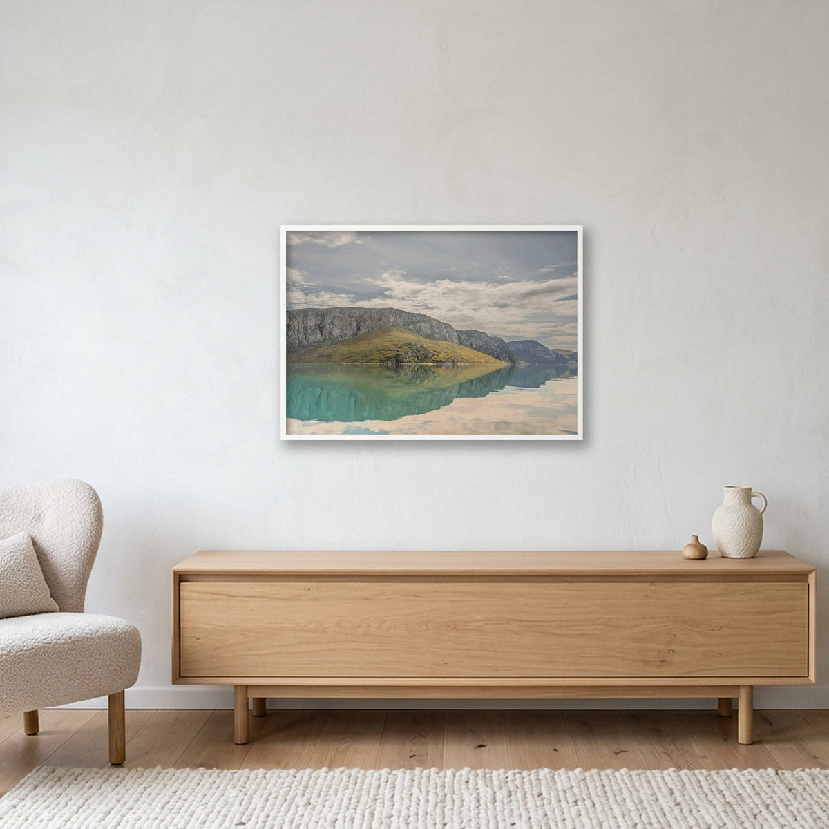 Ilulissat Landscape #11 — 100×70cm, 39×28" White Frame