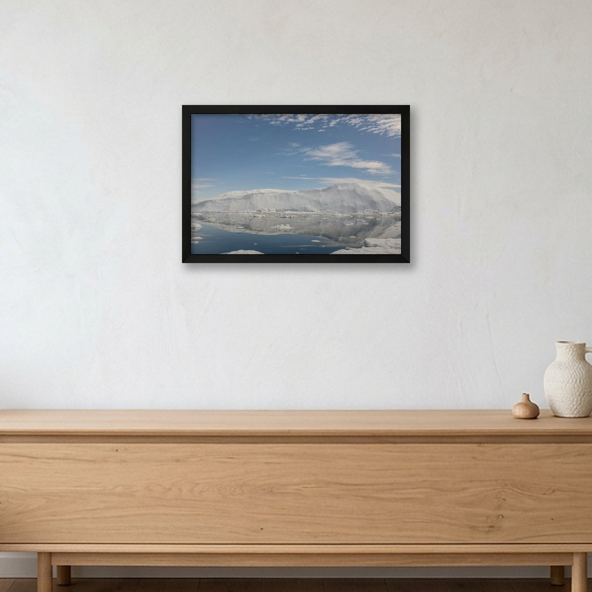 Disko Bay #8 — 45×30cm, 18×12" Black Frame