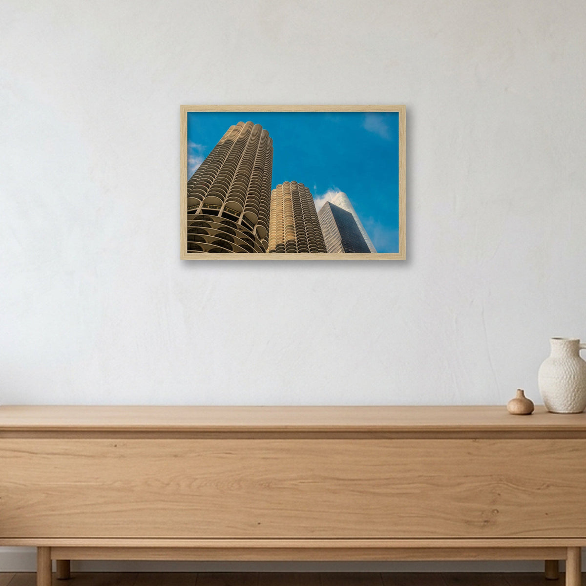 Chicago #6 — 45×30cm, 18×12" Oak Frame