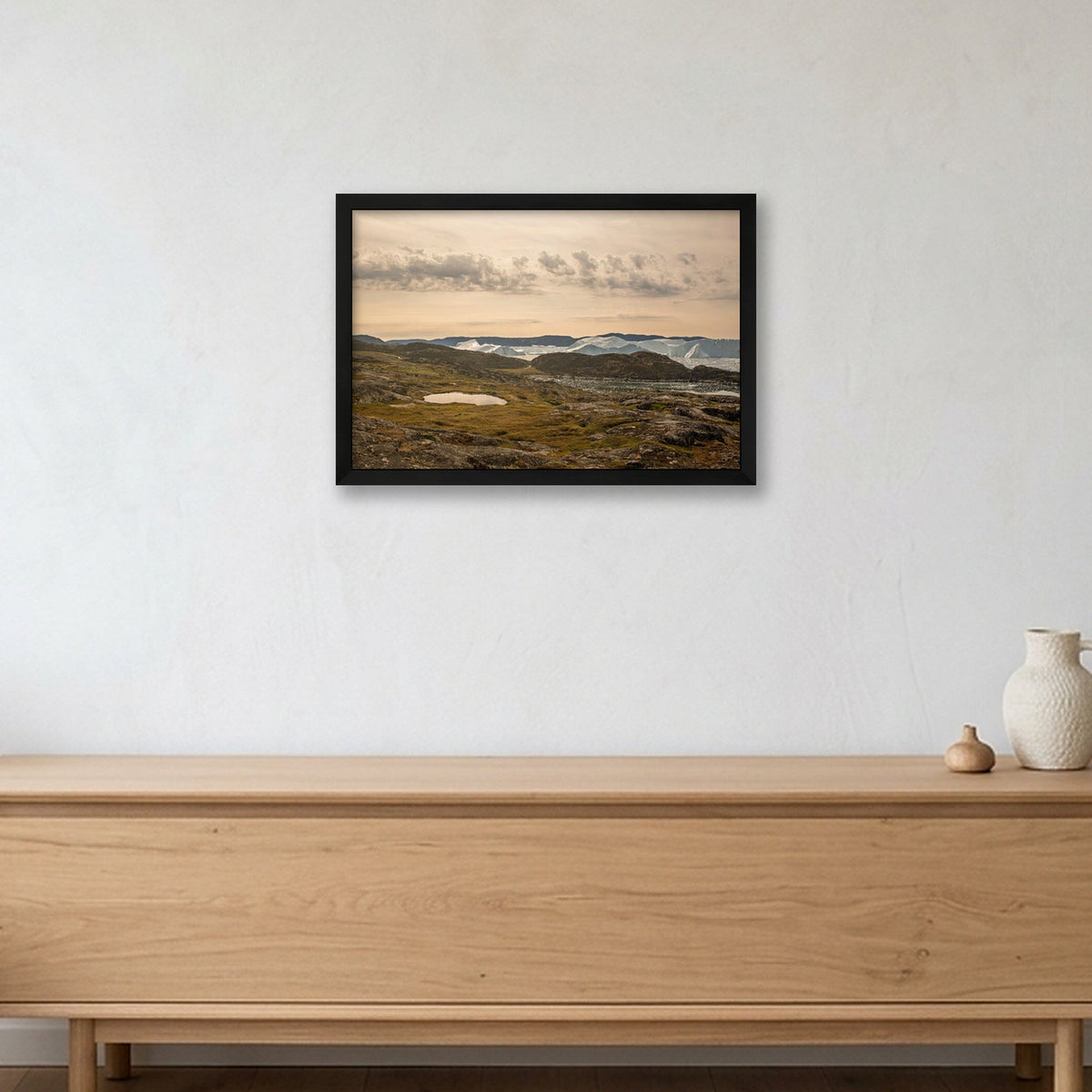 Ilulissat Landscape #3 — 45×30cm, 18×12" Black Frame