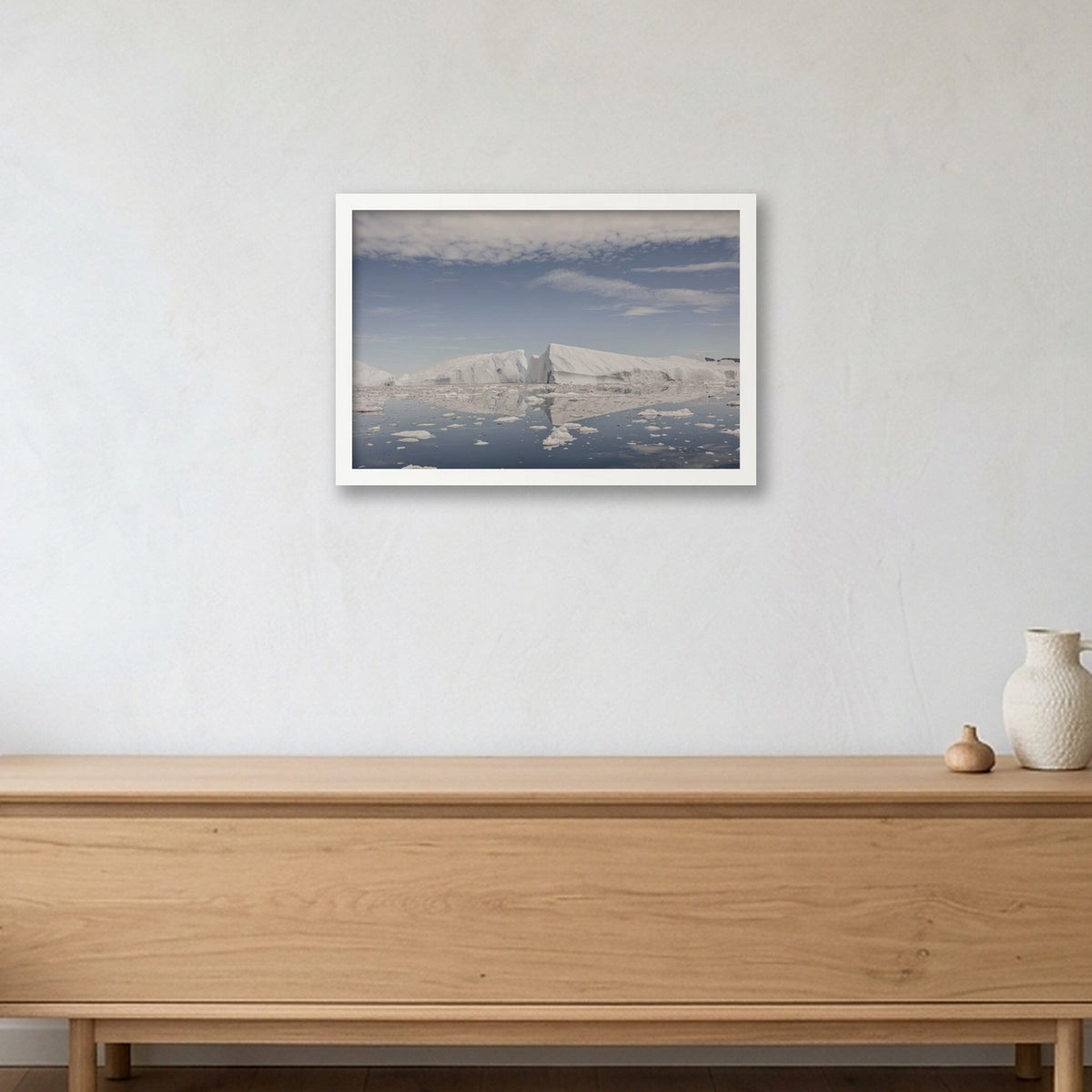 Disko Bay #7 — 45×30cm, 18×12" White Frame