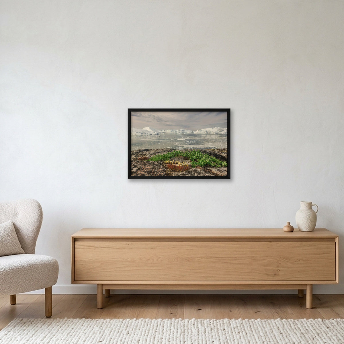 Ilulissat Landscape #5 — 60×40cm, 24×16" Black Frame