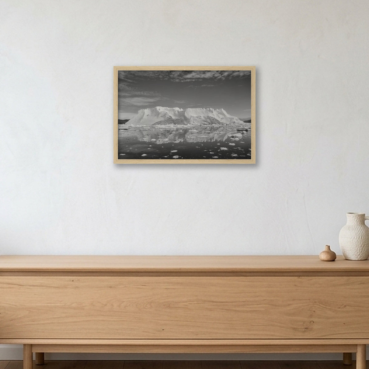 Disko Bay #9 — 45×30cm, 18×12" Oak Frame