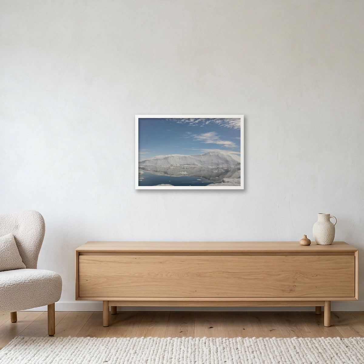 Disko Bay #8 — 60×40cm, 24×16" White Frame