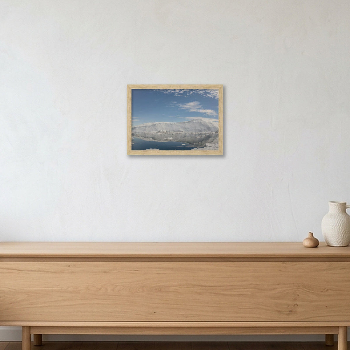 Disko Bay #8 — A4 (30×21cm, 12×8") Oak Frame