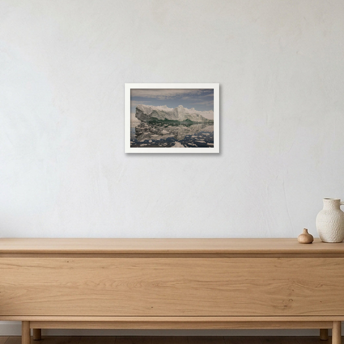 Disko Bay #15 — A4 (30×21cm, 12×8") White Frame