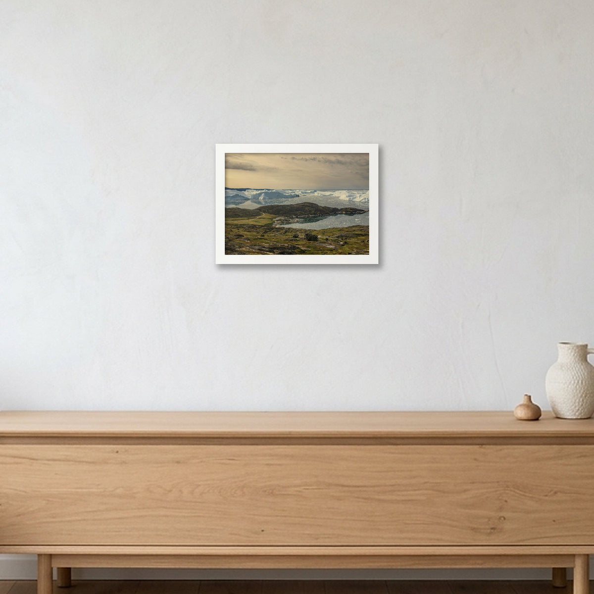 Ilulissat Landscape #1 — A4 (30×21cm, 12×8") White Frame