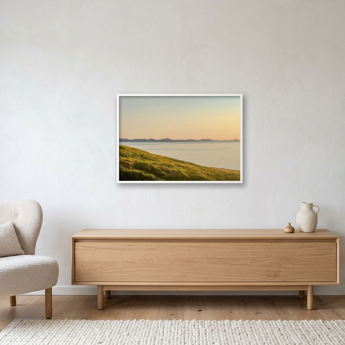 Ilulissat Landscape #15 — 100×70cm, 39×28" White Frame