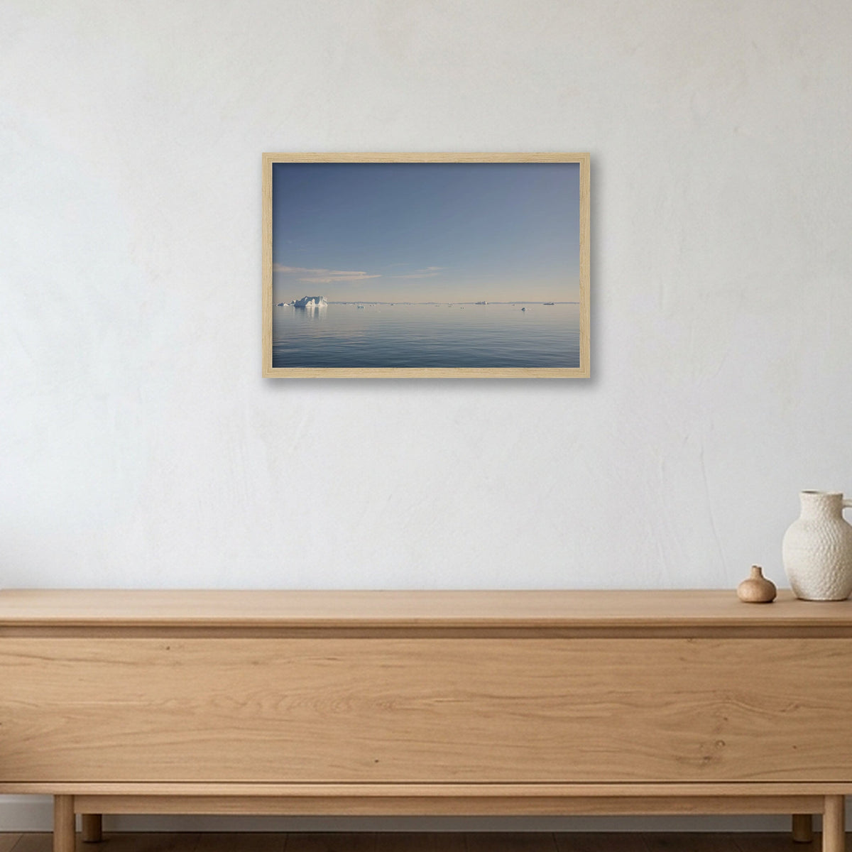 Disko Bay #2 — 45×30cm, 18×12" Oak Frame