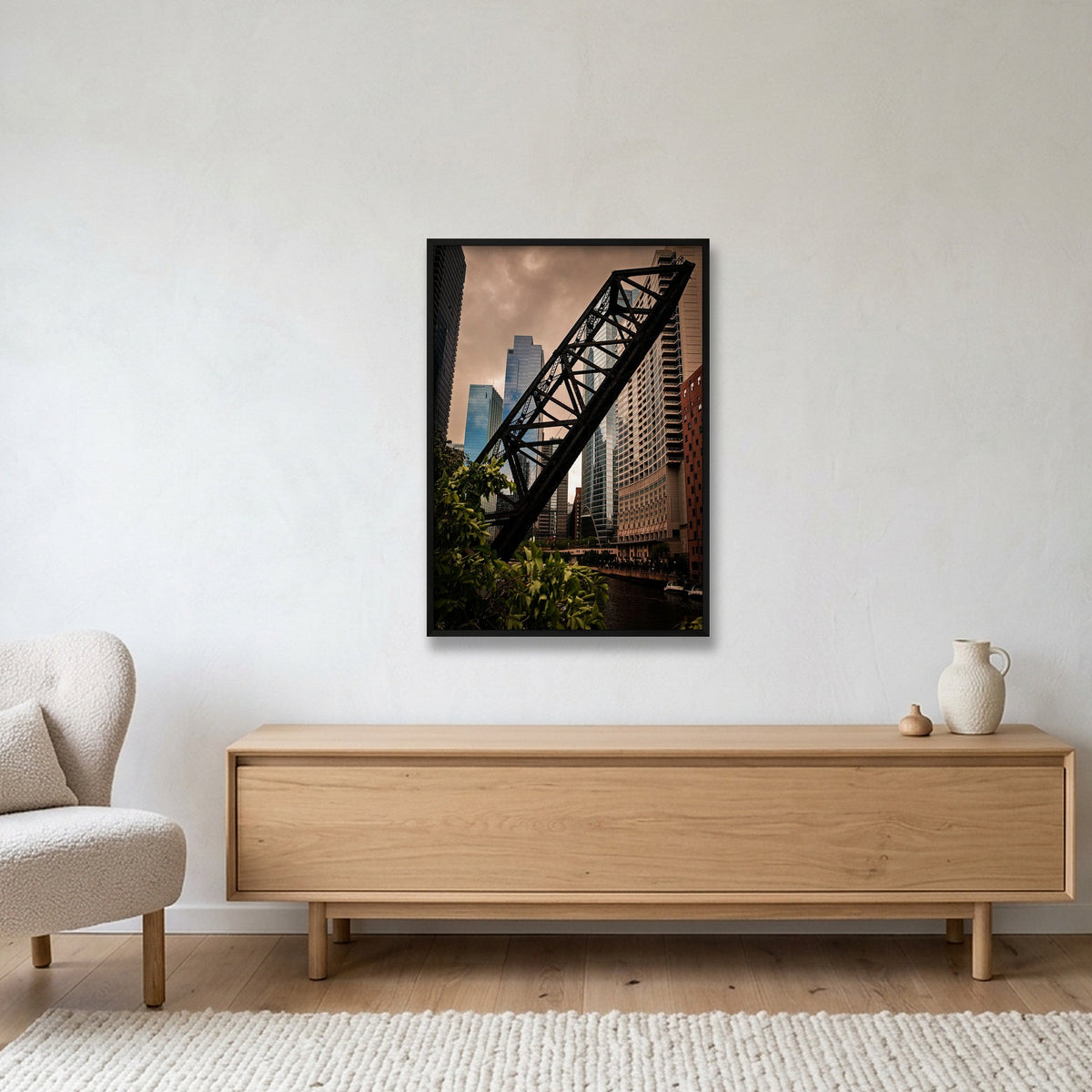 Chicago #8 — 70×100cm, 28×39" Black Frame