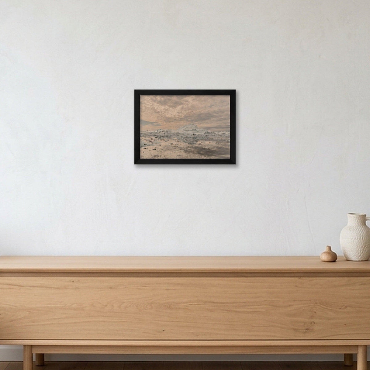 Disko Bay #10 — A4 (30×21cm, 12×8") Black Frame