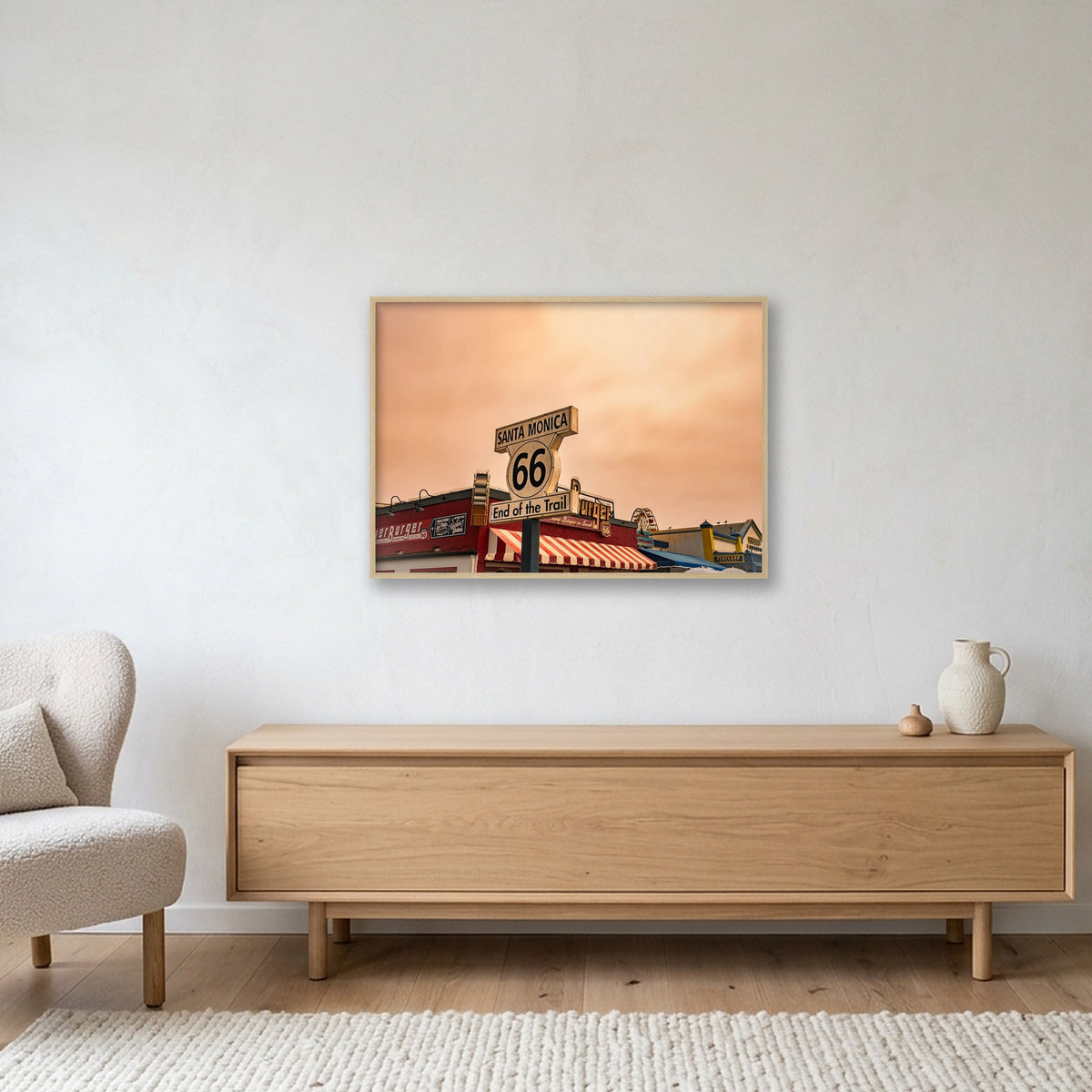 Los Angeles #1 — 100×70cm, 39×28" Oak Frame