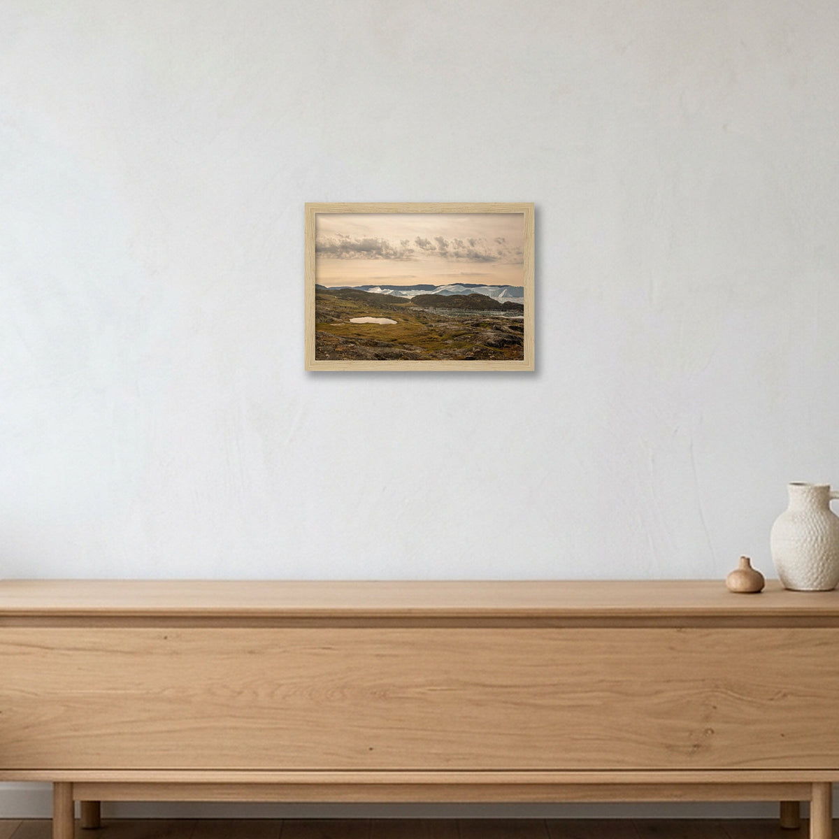 Ilulissat Landscape #3 — A4 (30×21cm, 12×8") Oak Frame