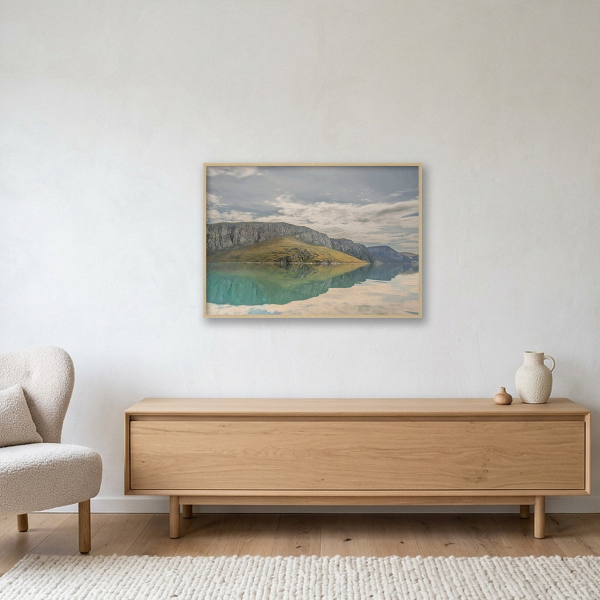 Ilulissat Landscape #11 — 100×70cm, 39×28" Oak Frame