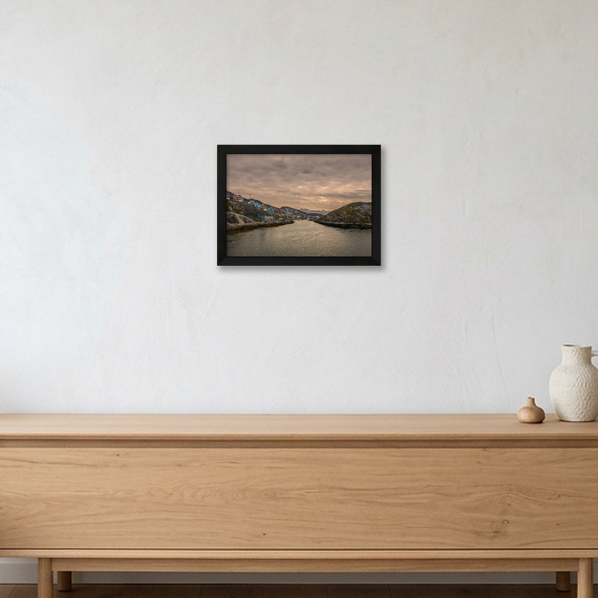 Greenland Cities #1 — A4 (30×21cm, 12×8") Black Frame